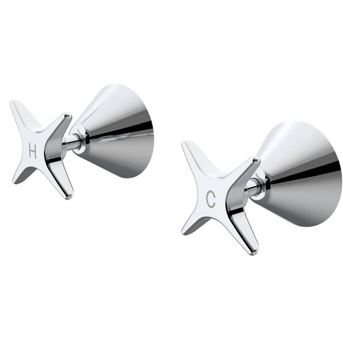 Caroma Chrome Elegance II Wall Top Assembly - Bunnings Australia