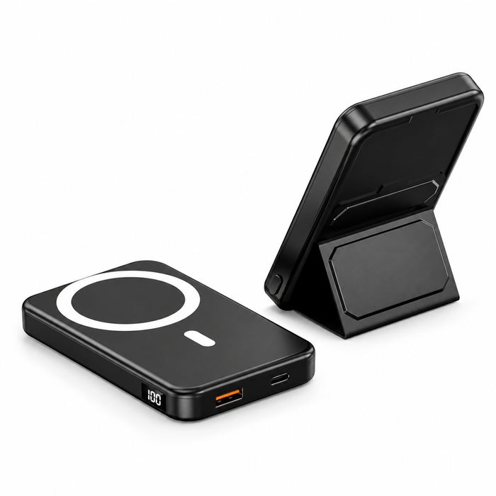 Veloreo Power Bank 10000 Mah Magsafe Fast Wireless Charging For Apple Iphone Samsung (black)