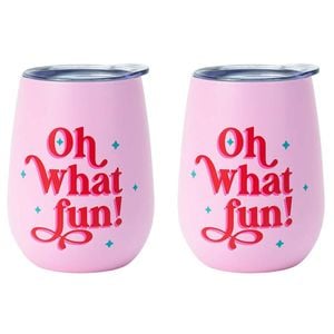 2PK Annabel Trends 295ml Stainless Steel Wine Tumbler - Oh What Fun