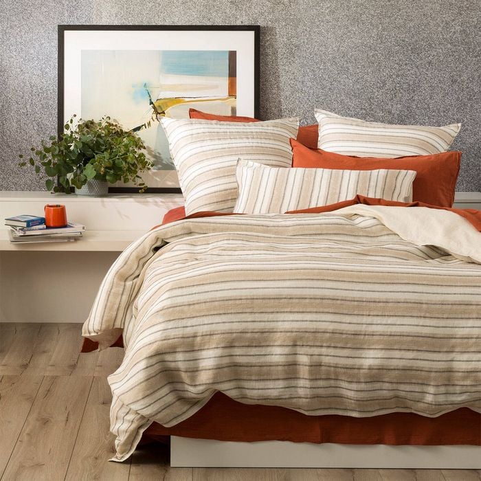 Bardot 100 % French Linen Quilt cover set - Double