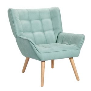 Artiss Armchair Blue Linen Fabric Cindy