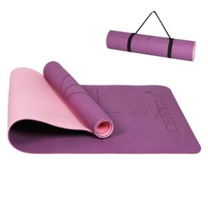 CENTRA 6MM Anti-Slip Yoga Mat Purple and Pink