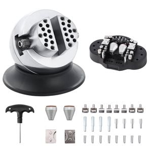 Vevor Ball Vise Silver Black 7.62 Cm Engraving Setting Tool 360°rotation 30 Pcs Attachment