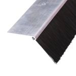 Moroday Silver Angled Brush Garage Door Seal