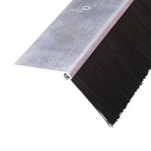 Moroday Silver Angled Brush Garage Door Seal