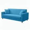 Anyseat 3 Seater Sofa Cover Plain Blue Style And Protection For Living Room Sofa Chair Elastic Stretchable Slipcover