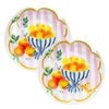 2PK Porto Porcelain Positano Round Serving Platter Plate 30cm Fruit Bowl
