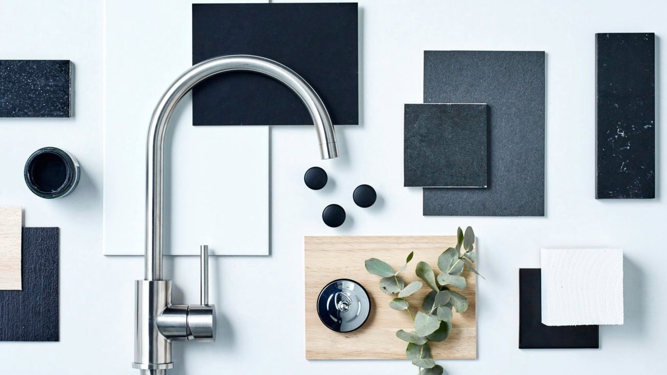 Sleek tap and tile designs laid out for project