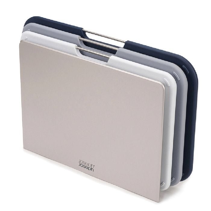 3pc Joseph Joseph Nest Chopping/Cutting Board w/ Storage Regular Set Grey