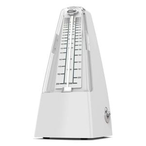 Fitness Master Mechanical Metronome For Piano Guitar Violin Ukulele Player White