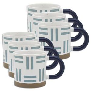 6pk Porto Modelli Stoneware 330ml Coffee Mug W/ Handle - Dash