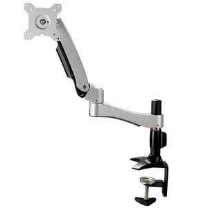 Up to 24" 10kg Single Tilt Swivel Arm LCD Monitor VESA Mount Desk Clamp Base