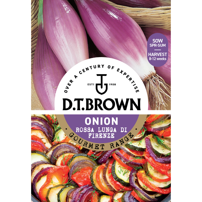 D.T. Brown Gourmet Onion Rossa Lunga Fire Seeds