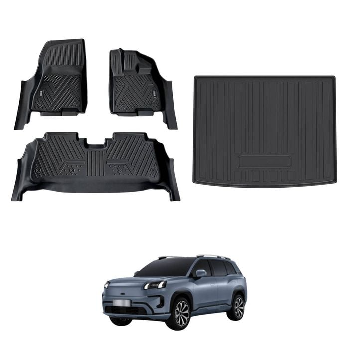 AUSGO Floor Mats & Boot Liner Set For Aion AION V 2025-Onwards Car Floor Liners Cargo Mat
