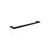 Forme 600mm Black Satin Single Round Heated Towel Rail