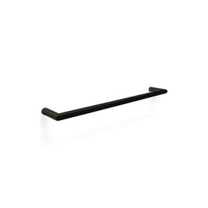 Forme 600mm Black Satin Single Round Heated Towel Rail