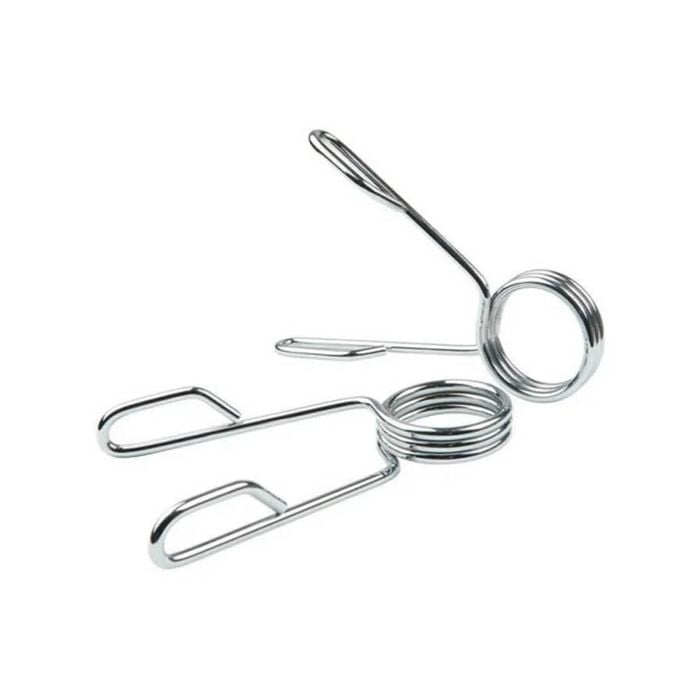 Pair Steel Spring Collars Olympic Size