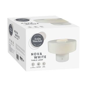 Astin Sinclair White Nova Table Lamp