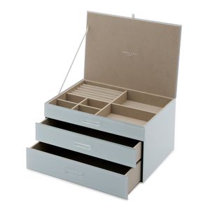 One Six Eight London GABRIELLA Duck Egg Blue XL Jewellery Box