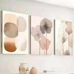 3 Set of Beautiful Floral Leaf  Print 100% Australian Made 3 x 40x60cm  (Stretched)