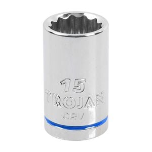 Trojan 15mm Socket 1/2" Drive 