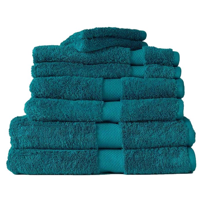 8pc Canningvale Royal Splendour Home Decor Bathroom Bath Towel Set Oceano Teal