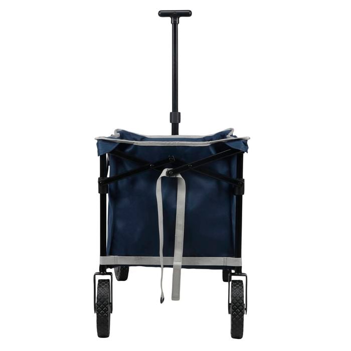 Saxon Quad Folding Blue Garden Cart