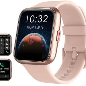 Pink Smart Watch For Women With Bluetooth Call 1