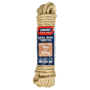 GRUNT 8mm x 10m Sisal Twisted Rope