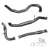 Ignite Exhausts Turbo Back For Nissan Gu Patrol 3l Wagon 3" Cat & Hotdog Raw Aluminised Steel