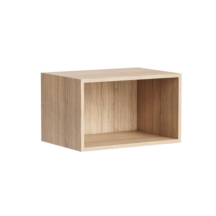 Kaboodle 300-399mm Almond Oak Customisable Deep Slimline Open Shelf
