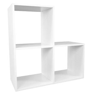 Lugna 720 x 720 x 390mm White 1-2 Step Cube Unit - White