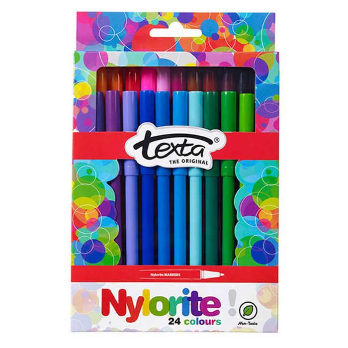 Texta Nylorite Markers (Assorted) (24/box)