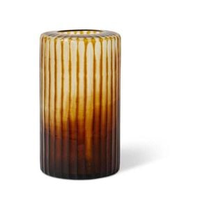 E Style 31cm Glass Cillian Flower Vase Decor - Amber