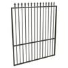 ProtectorAl 1201 - 1500 x 1800mm Woodland Grey Aluminium Garden Gate Spear Top with Mid Rail