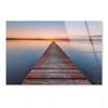 Wooden Pier and Sunset  Print 100% Australian Made 120 x 90cm  (Acrylic)
