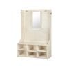 Aster Antique 6-Shelves Shoe Storage Cabinet Display Hall Tree Coat Rack - Antique White