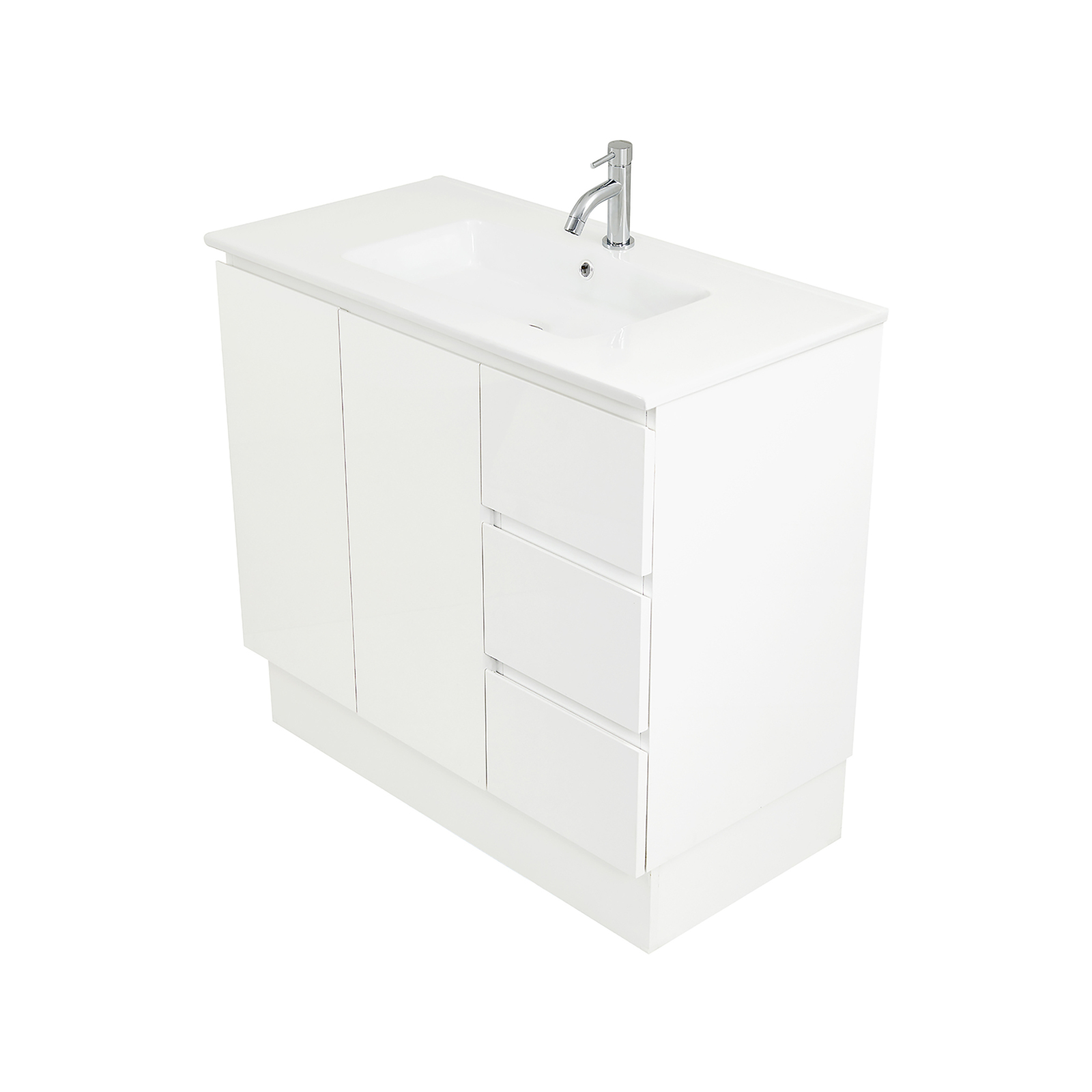 CIBO 900mm White Tonic Full Height Vanity