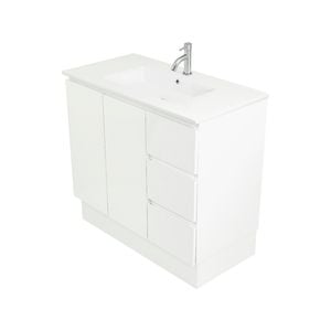 CIBO 900mm White Tonic Full Height Vanity