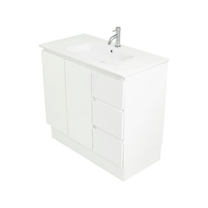 CIBO 900mm White Tonic Full Height Vanity