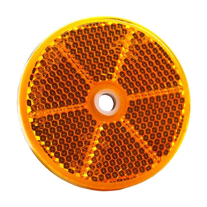 Sunrise Reflector Bolt On Amber 60mm Diameter - Refa60r