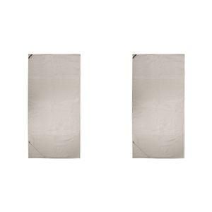 2PK Bambury Matrix Workout Microfibre Gym Towel Large Stone 60 x 120cm