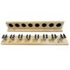 Sportivo Di Vinci Timber Pro 2 Pieces Billiards Wall Cue Rack 8 Cues Natural Color