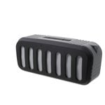 Portable Rechargeable Bluetooth Stereo Speaker USB MicroSD Input - Black