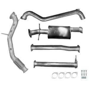 Ignite Exhausts Turbo Back For Ford Ranger Px2/px3 3.2l No Cat & Muffler Raw Aluminised Steel