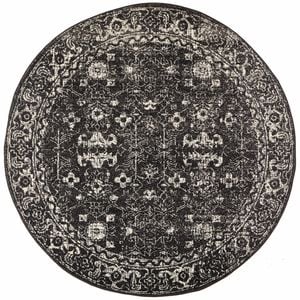 Sense 252 Charcoal 200x200cm - Medium Round Transitional Pet Friendly Indoor Rug