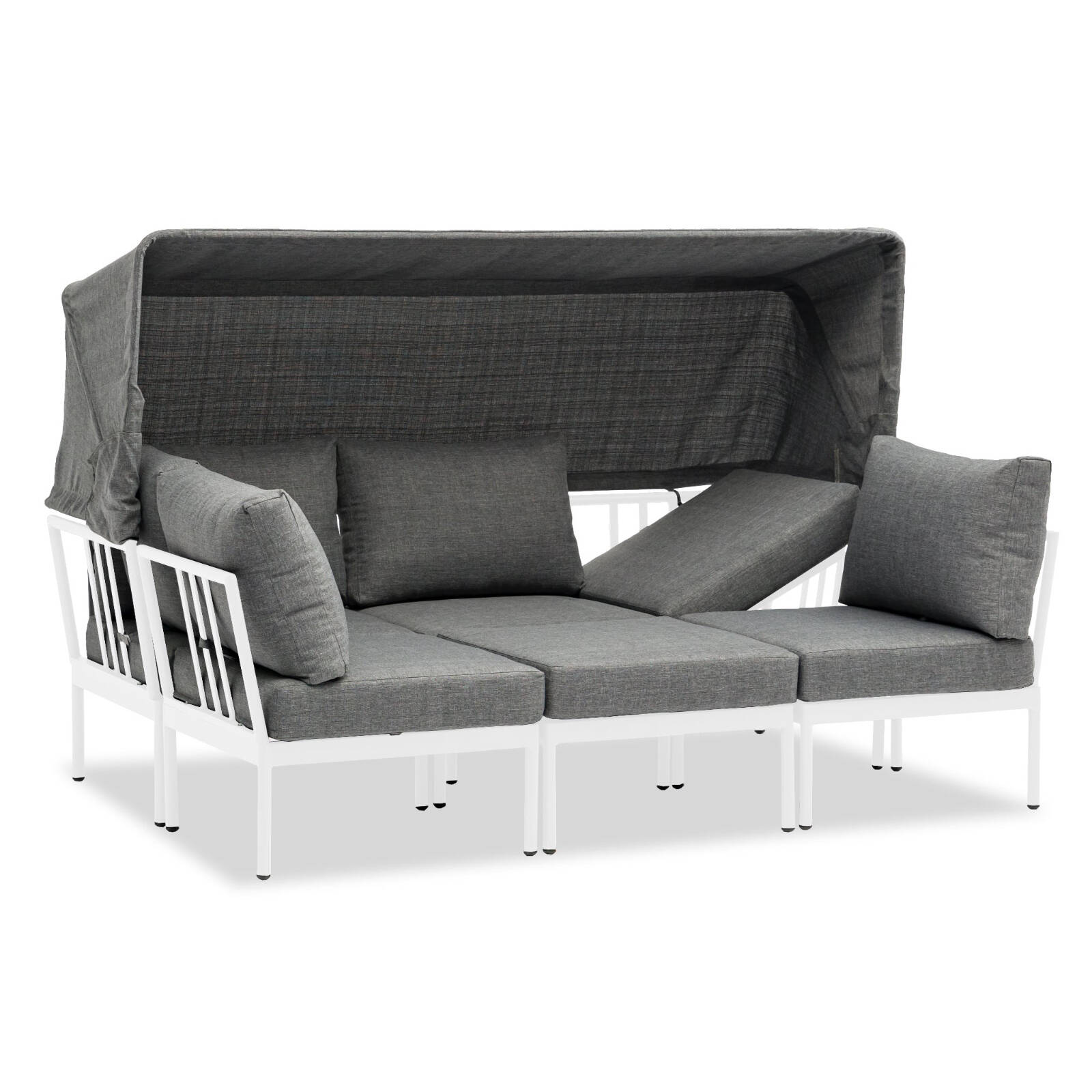 FurnitureOkay Florence Aluminium Outdoor Multi-function Daybed - White