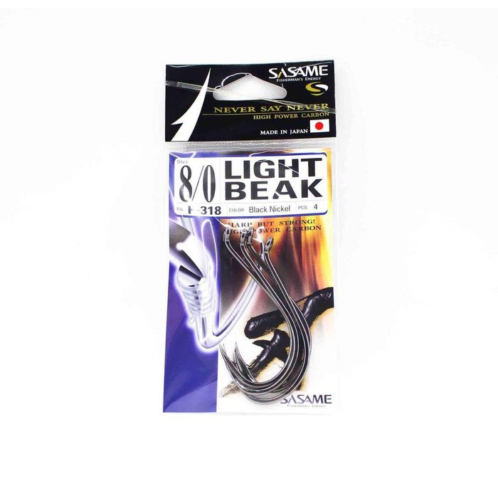 Sasame F318 Beak Octopus Light Duty Bait Fishing Hook 8/0