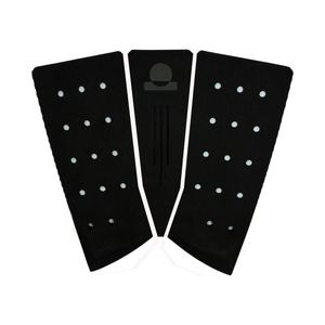 Summer vibes 3-Piece Fish Surfboard Tail Pad / Deck Grip / Traction - Black