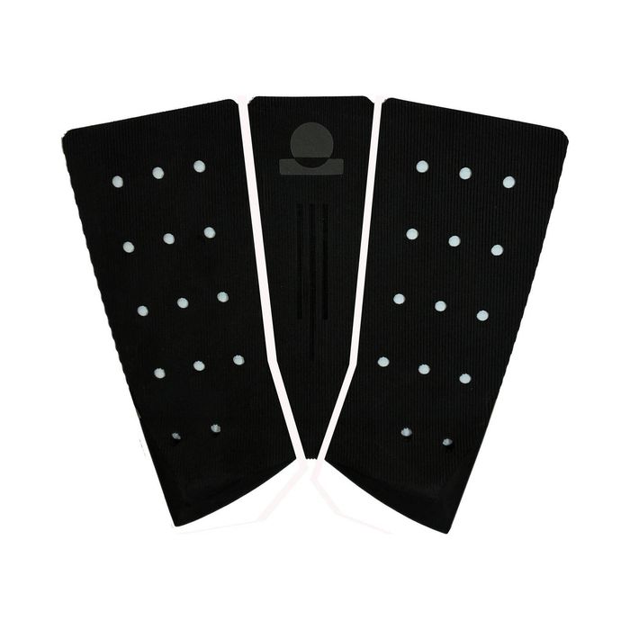 Summer vibes 3-Piece Fish Surfboard Tail Pad / Deck Grip / Traction - Black